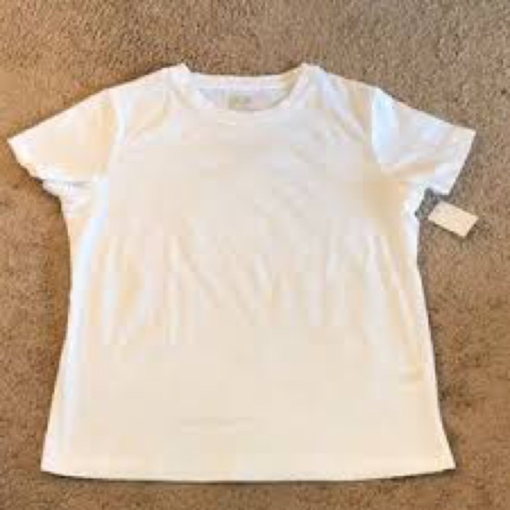32 Degrees Heather Grey/White Relaxed Fit Tee